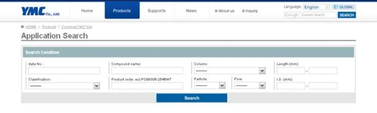 YMC Applikationsrecherche Online Bild: YMC Applikationsrecherche Online
