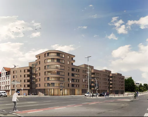 Bild: SCHULTHEISS Wohnbau AG vermarket 80 neue Eigentumswohnungen und 45 Mikroapartments in Nürnberg