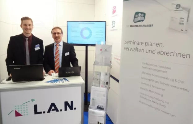 Bild: Seminarplanung für Profis – Computer-L.A.N. bei Fachmesse in München