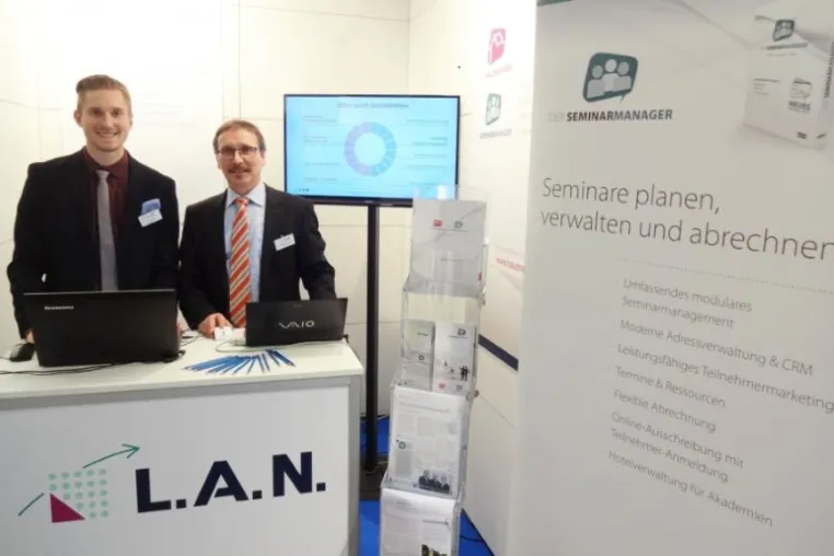 Bild: Seminarplanung für Profis – Computer-L.A.N. bei Fachmesse in München