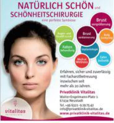 Vitalitas Privatklinik präsentiert die neuesten Beauty-Erfolgsrezepte. Bild: Vitalitas Privatklinik präsentiert die neuesten Beauty-Erfolgsrezepte.