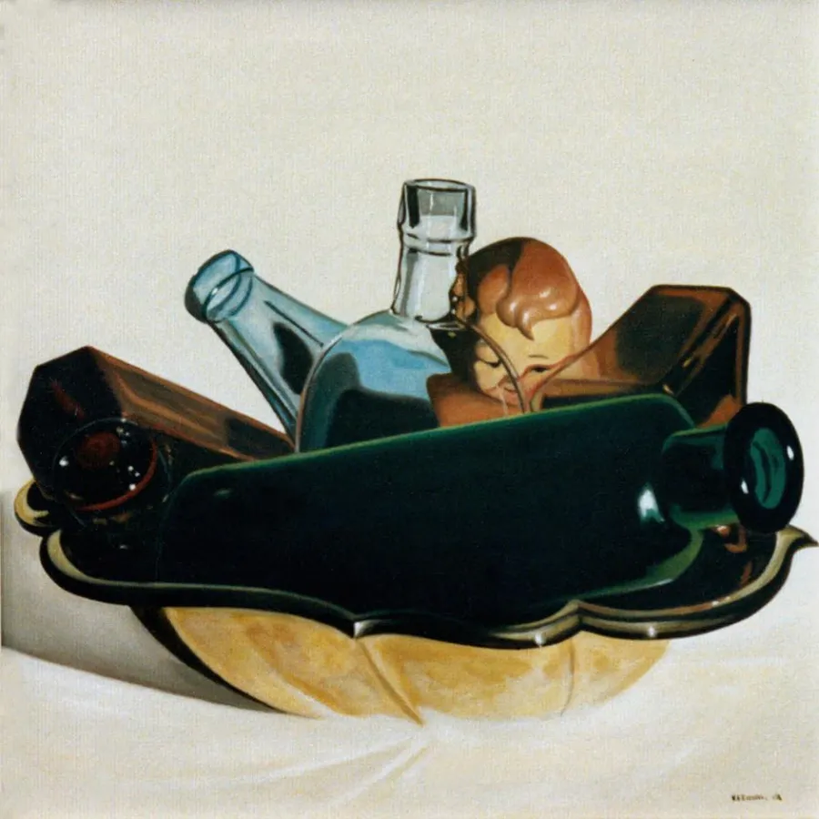 Valentin Reimann Gemälde  unter der CC- Lizenz (BY-ND) (Flaschen)