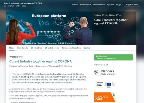 Bild: Neue Online-Kooperationsbörse - Care & Industry together against CORONA