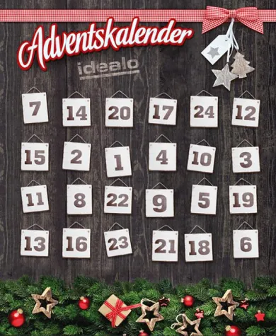 Bild: DER IDEALO ADVENTSKALENDER 2014 MIT PREISEN IM GESAMTWERT VON 16.500 EURO