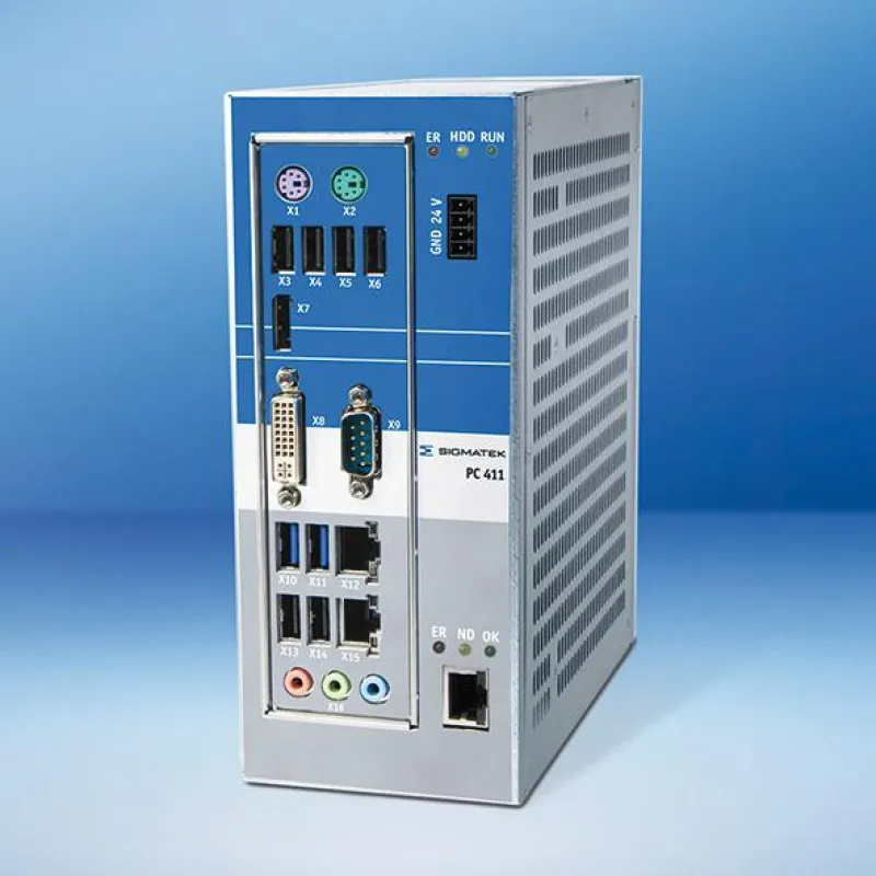 Der Schaltschrank PC 400 ist mit Intel® Celeron® Dual-Core-Prozessor und HMI-Link ausgestattet.