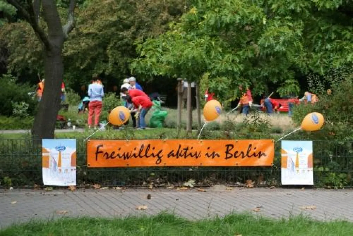 Herzlich Willkommen beim 9. Berliner Freiwilligentag (Foto: Treffpunkt Hilfsbereitschaft/Hahn)