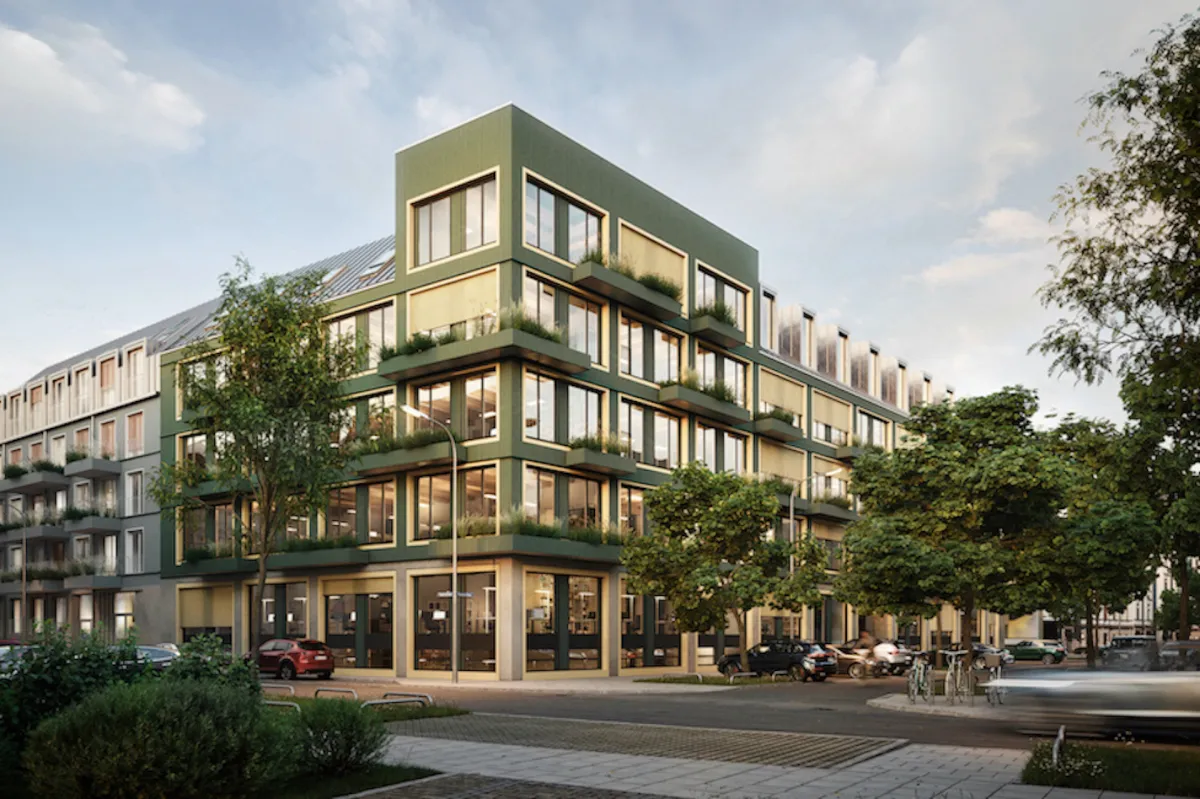 Mit dem Münchner Vorhaben VINZENT trägt Projektentwickler Bauwerk aktiv zum Umweltschutz bei. (© © Bauwerk)