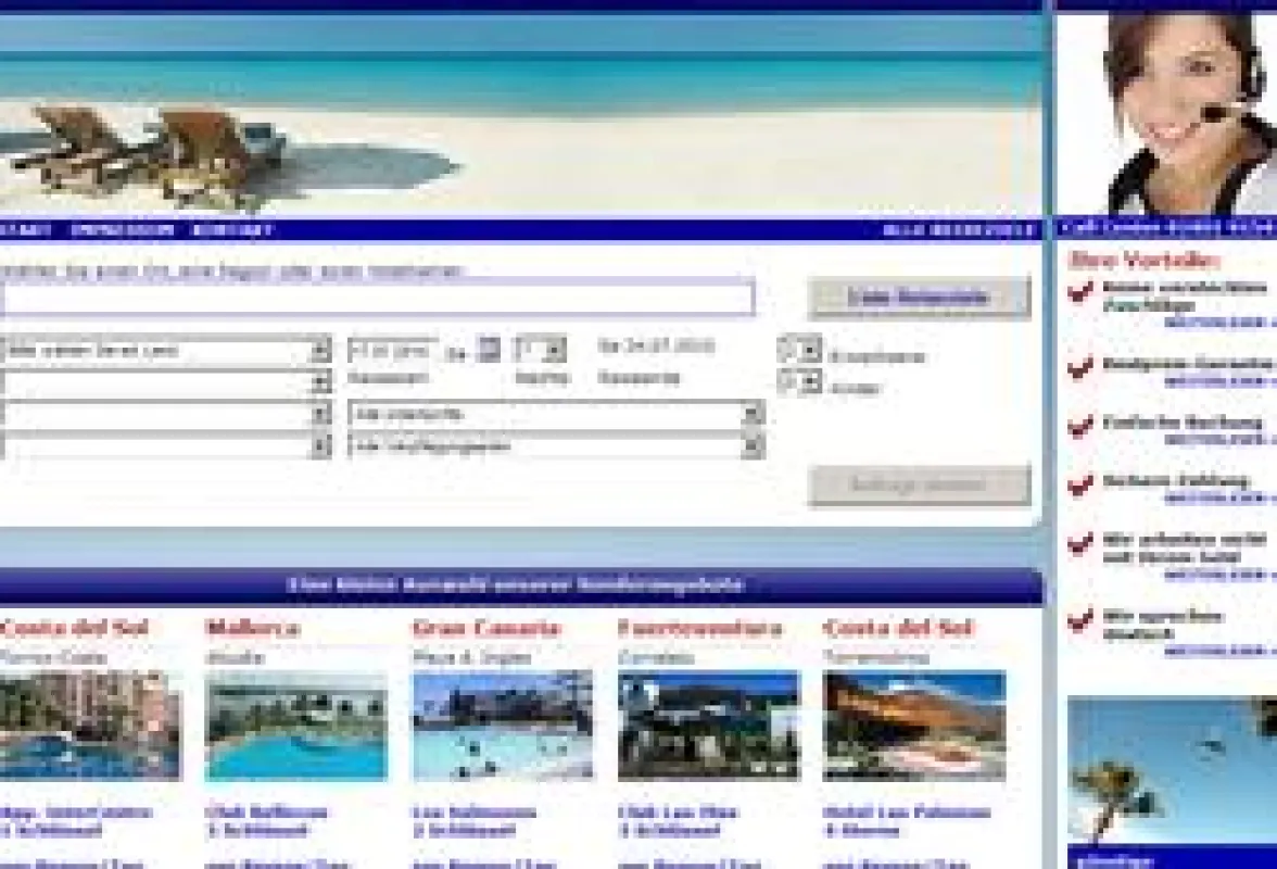 Hotelbuchung im Internet