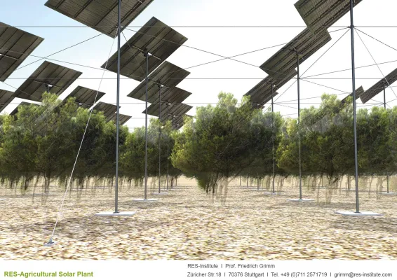Bild: RES-Institute Agrophotovoltaik in der Landwirtschaft