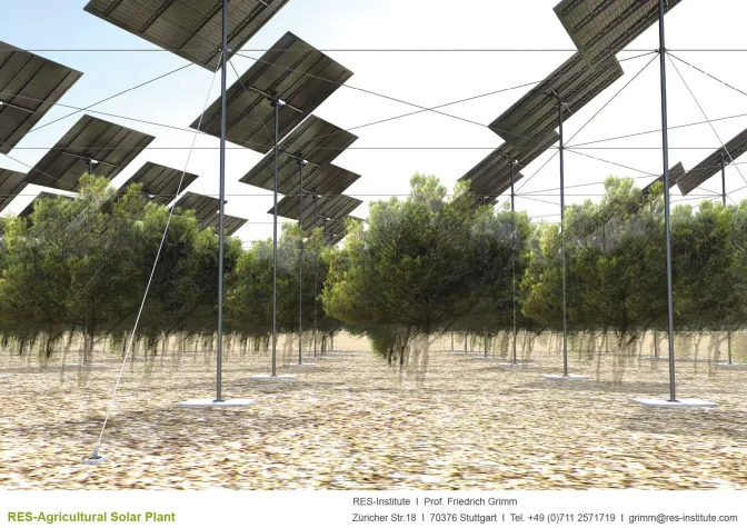 RES-Institute Agrophotovoltaik in der Landwirtschaft Bild: RES-Institute Agrophotovoltaik in der Landwirtschaft