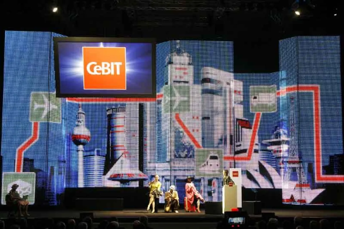 Eröffnungsveranstaltung der CeBIT 2009 (Foto: Deutsche Messe AG, frei zur Veröffentlichung bei Namensnennung)