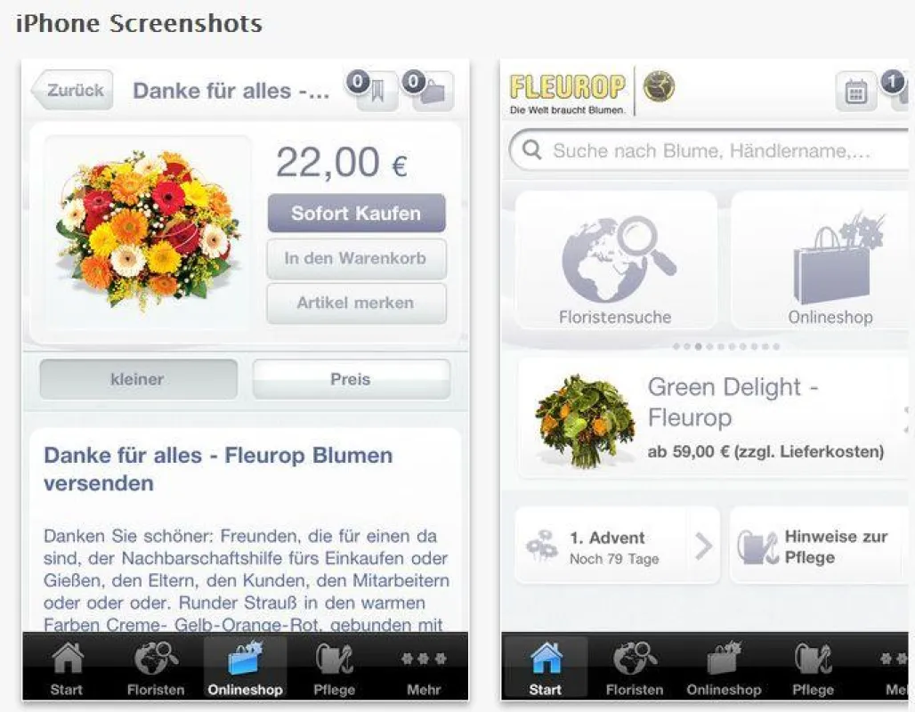 Blumen via iPhone: Die Fleurop-App ist da!