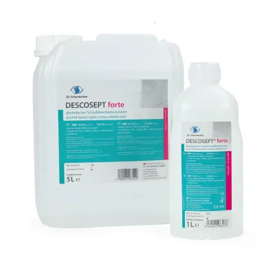 Bild: Dr. Schumacher präsentiert innovative Produkte zur Desinfektion.