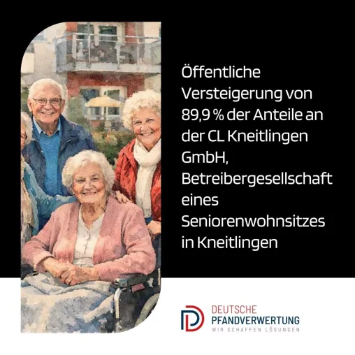 Bild: Öffentliche Versteigerung: 89,9 % der Anteile an der CL Kneitlingen GmbH - Betreiber Seniorenwohnheim