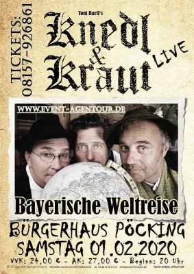 Bild: Knedl & Kraut – geht auf „Bayerische Weltreise“ im BecCult Pöcking am 01.02.2020