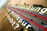 Bild: Alltagsfrage Verkehrsrecht: Alle fahren auf der Autobahn-Mittelspur - aber ist das   erlaubt?