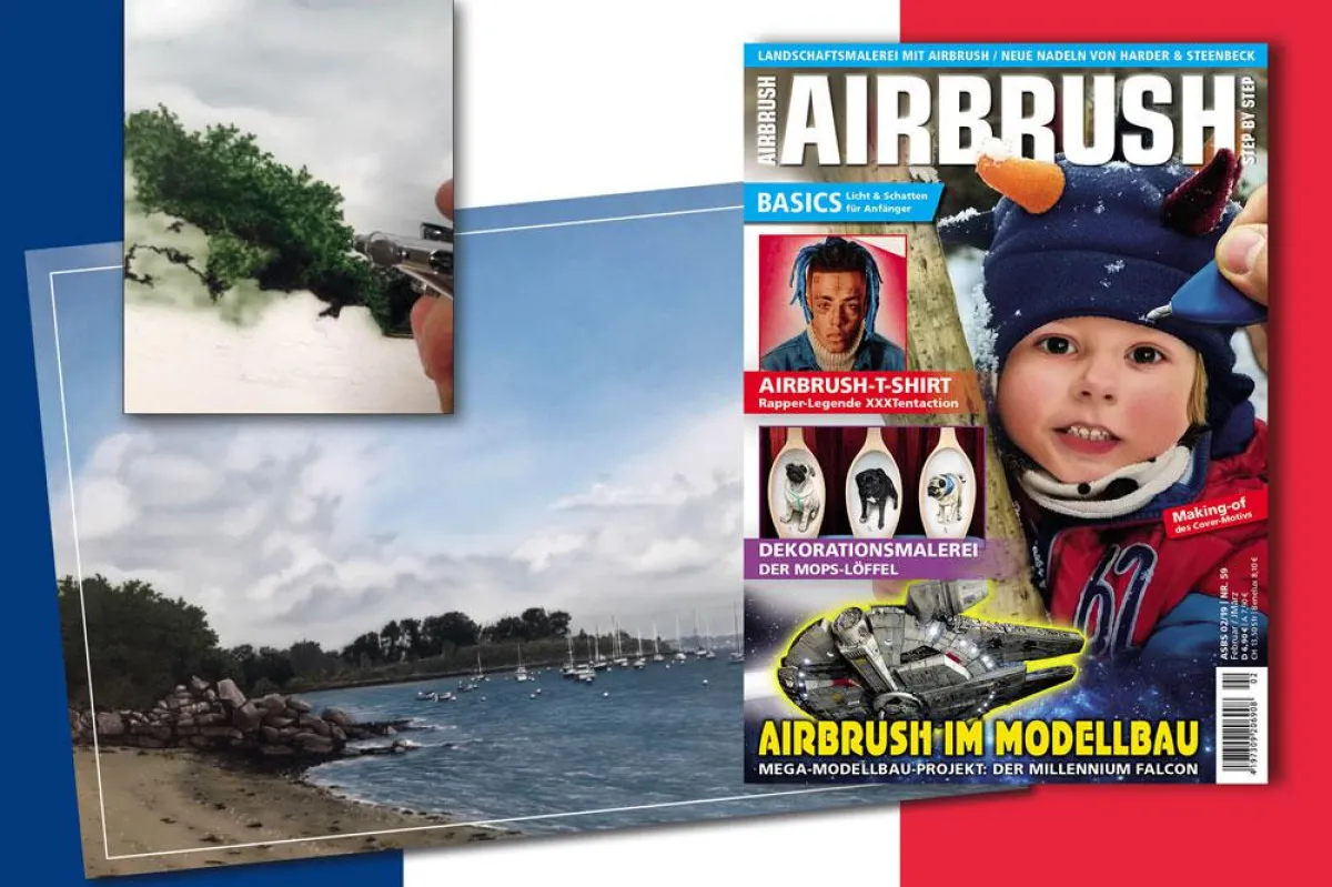 Airbrush Step by Step 02/19, Februar/März, ab 31. Januar im Zeitschriftenhandel