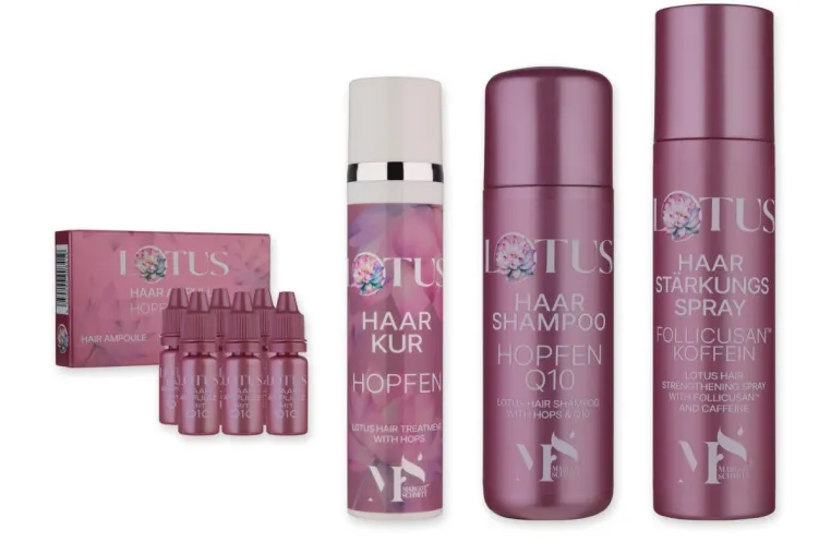 Neu von Margot Schmitt: LOTUS Haarpflege speziell für Frauen in der Menopause Bild: Neu von Margot Schmitt: LOTUS Haarpflege speziell für Frauen in der Menopause