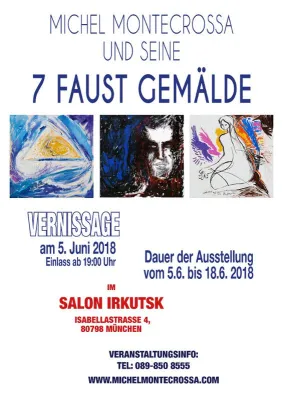 Bild: Salon Irkutsk in München zeigt Ausstellung von Michel Montecrossa‘s ‘7 Faust Gemälden’ vom 5. - 18. Juni 2018