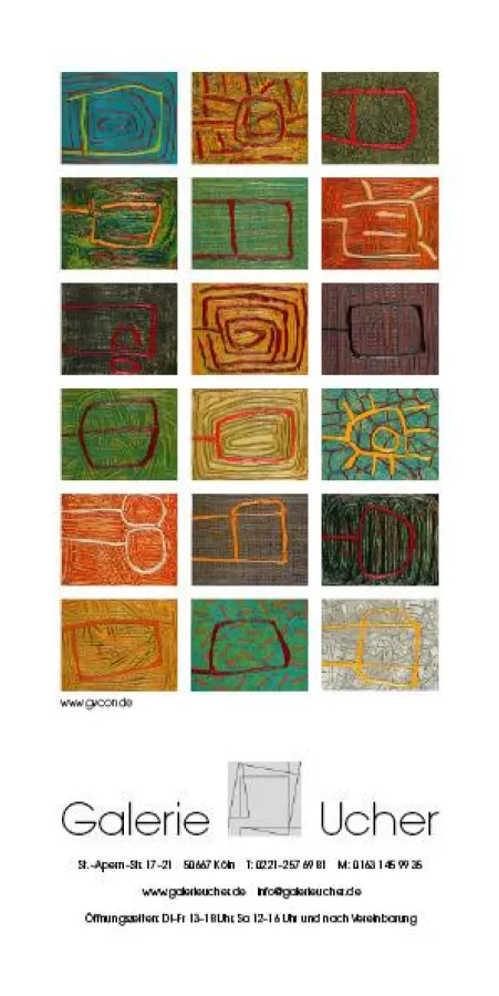 Einladungskarte zur Ausstellung