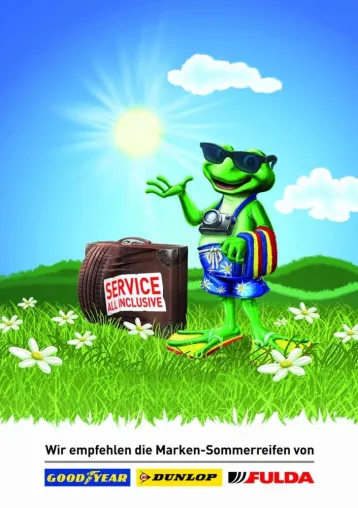 Goodyear Dunlop Autohaus Sommerkampagne: „Service All Inclusive” Bild: Goodyear Dunlop Autohaus Sommerkampagne: „Service All Inclusive”