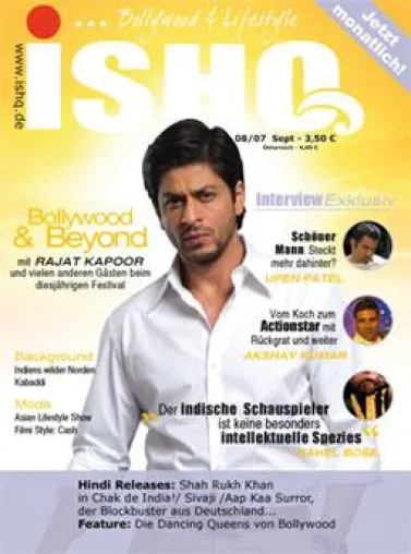 Das Bollywood- und Lifestylemagazin ISHQ erscheint ab jetzt monatlich Bild: Das Bollywood- und Lifestylemagazin ISHQ erscheint ab jetzt monatlich