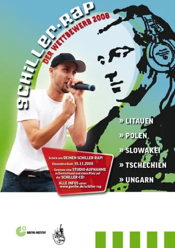 Schiller-Rap - Wettbewerb für Schüler in Ost- und Mitteleuropa Bild: Schiller-Rap - Wettbewerb für Schüler in Ost- und Mitteleuropa