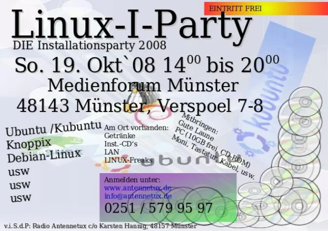 Bild: Linux-Installationsparty in Münster