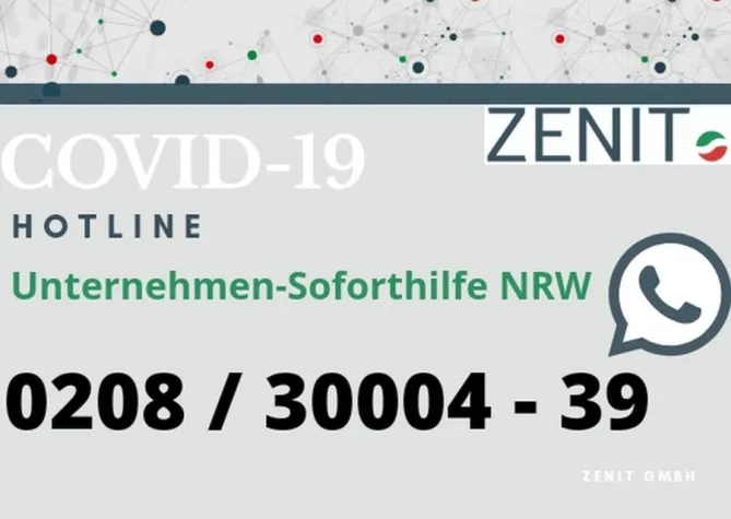 Bild: ZENIT übernimmt zentrale NRW-Hotline für das Hilfspaket der Landesregierung