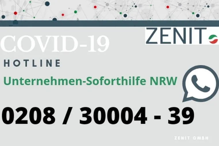 ZENIT übernimmt zentrale NRW-Hotline für das Hilfspaket der Landesregierung Bild: ZENIT übernimmt zentrale NRW-Hotline für das Hilfspaket der Landesregierung