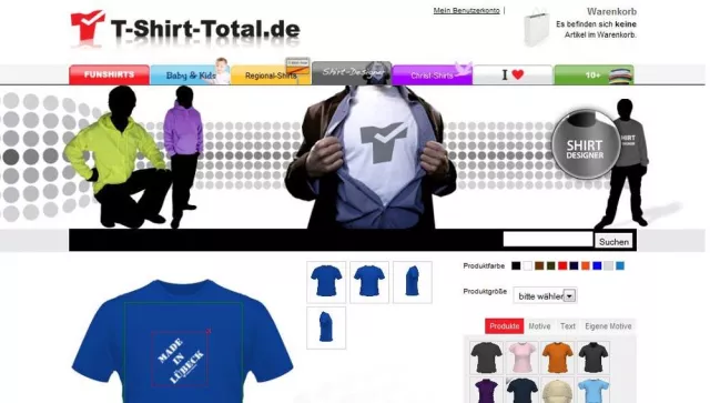 Bild: T-Shirt-Total sorgt für jede Menge kreativen Freiraum beim T-Shirt Design.