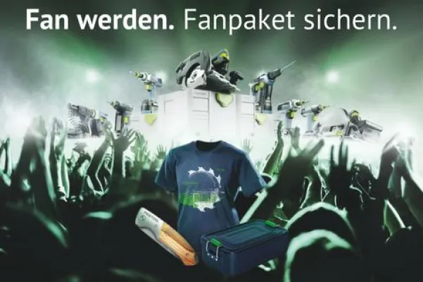 Bild: Festool-Kunden von Miller GmbH & Co.KG erhalten Fanpaket