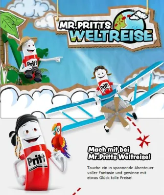 Bild: Elements of Art und Henkel schicken Mr. Pritt in Online-Games auf Reise