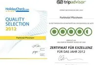 Bild: TripAdvisor und Holiday Check zeichnen das Parkhotel Pforzheim für gute Gästebewertungen aus.