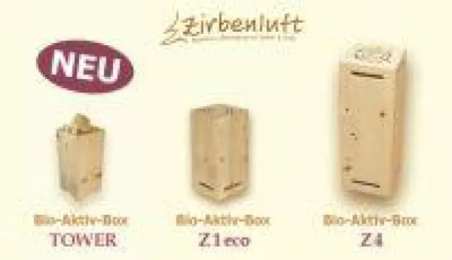 Bild: Saubere Luft & Gesunder Schlaf mit der Kraft der Natur: Die Zirbenluft Bio-Aktiv-Box.