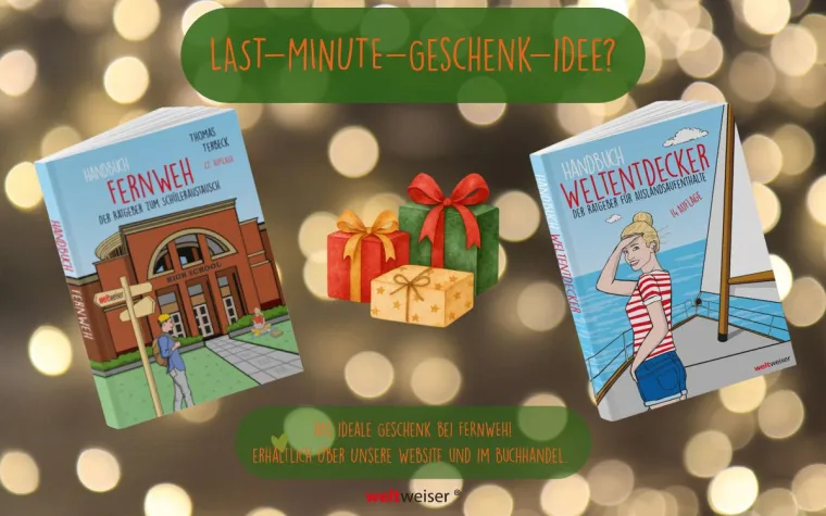 Zu Weihnachten Horizonte erweitern - mit den neuen Ratgebern zum Auslandsschuljahr und Gap Year Bild: Zu Weihnachten Horizonte erweitern - mit den neuen Ratgebern zum Auslandsschuljahr und Gap Year