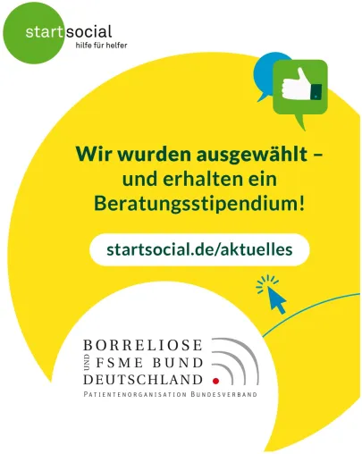 Borreliosebund ist startsocial-Stipendiat 2026/2027 und bekommt als Helfer Hilfe Bild: Borreliosebund ist startsocial-Stipendiat 2026/2027 und bekommt als Helfer Hilfe