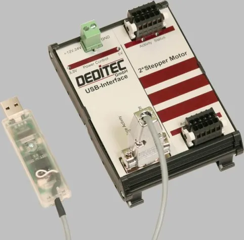Bild: DEDITEC stellt neues Schrittmotorenmodul mit USB Interface vor.