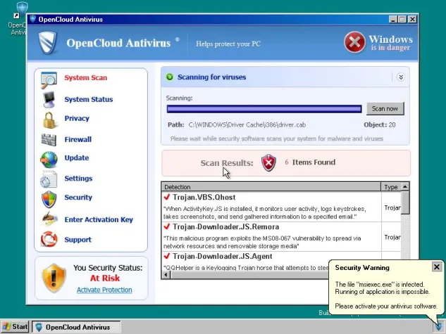 Bild: Panda warnt: “Open Cloud Antivirus” ist Rogueware