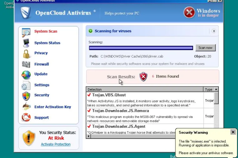 Bild: Panda warnt: “Open Cloud Antivirus” ist Rogueware