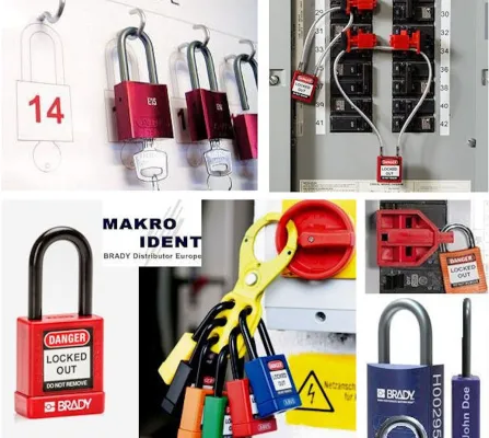 Bild: Sicherheitsschlösser für Lockout-Tagout - Brady Schlösser bei MAKRO IDENT 