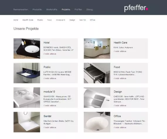 Bild: PFEIFFER. stellt neue Referenzprojekte online