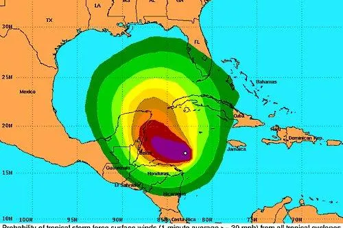 Bild: Hurricane Rina hat jetzt die Kategorie 3 erreicht