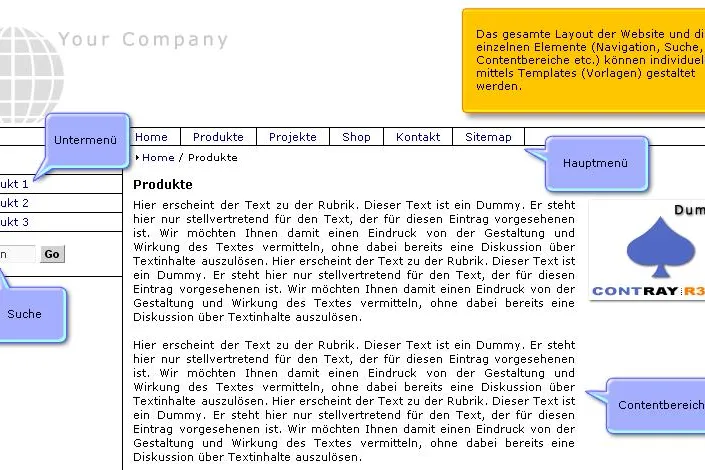 Bild: ContRay: Content-Management-System für Homepage-Betreiber mit Anspruch