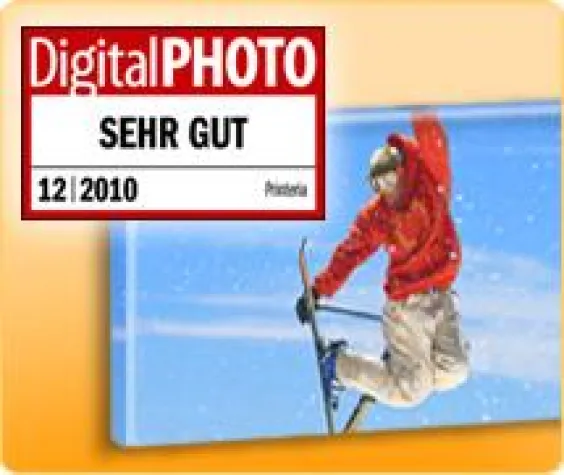 Bild: printeria ist Testsieger beim großen Foto-Leinwand Test von DigitalPHOTO