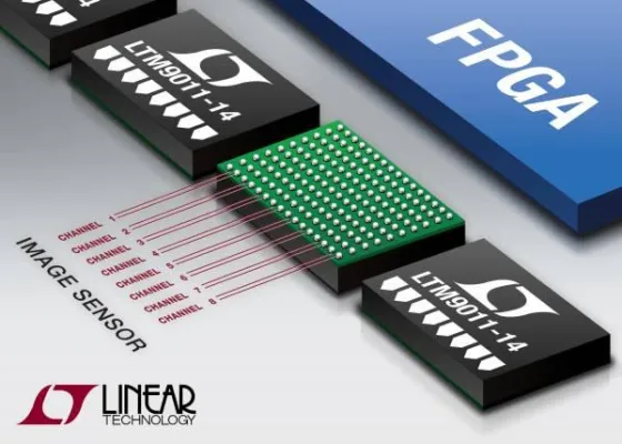 Bild: Linear Technology | LTM9011: Achtkanalige 14bit/125Msps-µModule-A/D-Wandler