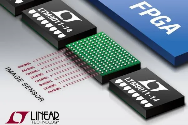 Linear Technology | LTM9011: Achtkanalige 14bit/125Msps-µModule-A/D-Wandler Bild: Linear Technology | LTM9011: Achtkanalige 14bit/125Msps-µModule-A/D-Wandler