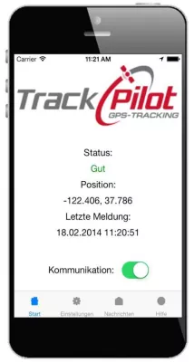 Bild: TrackPilot Ortungs-App mit verbesserten Funktionen - jetzt auch für das iPhone erhältlich