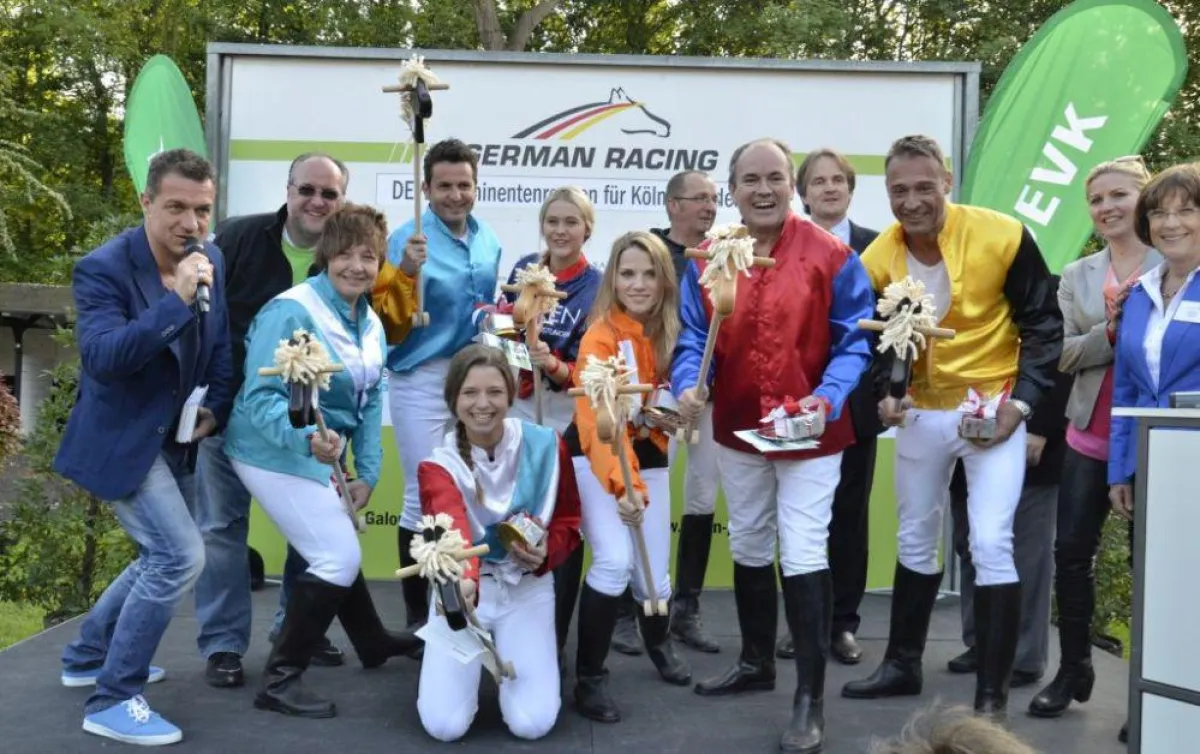 Siegerehrung Prominentenrennen 2014