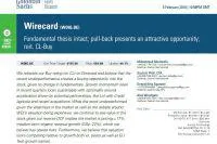 Bild: Wirecard - Goldman Sachs sieht nach Kurskorrektur 45 % Aufwärtspotenzial
